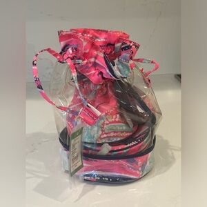 Lilly Pulitzer GWP Trio Set Travel Kit Dragonfruit